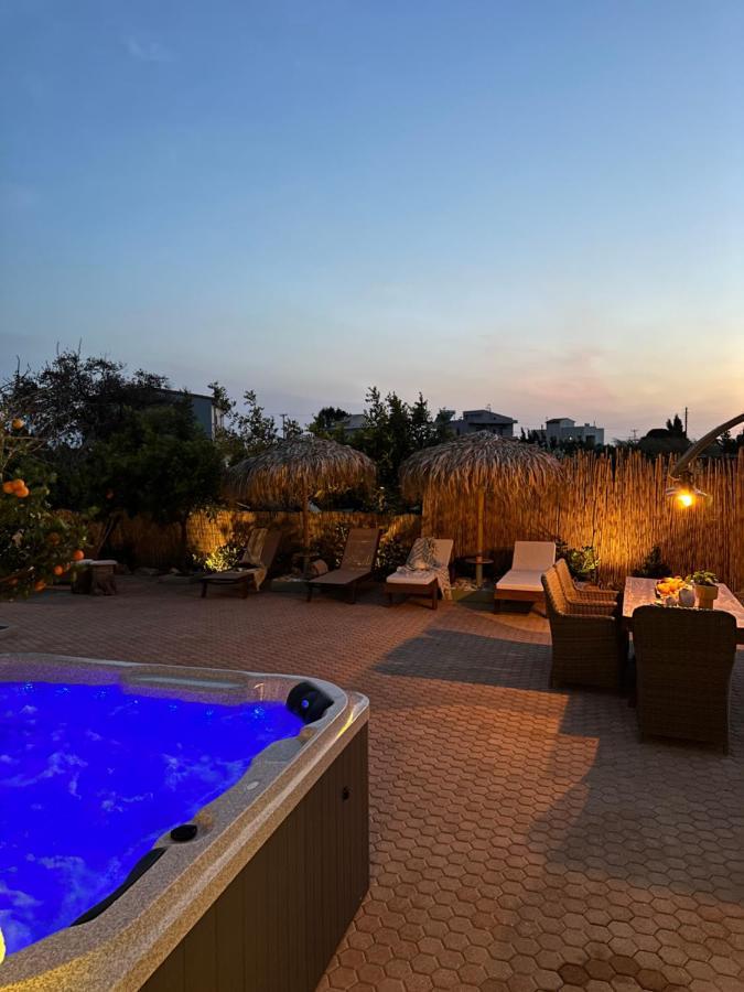 Villa Aspasia With Private Jacuzzi - Oasis Resort Kokkinos Pirgos Luaran gambar